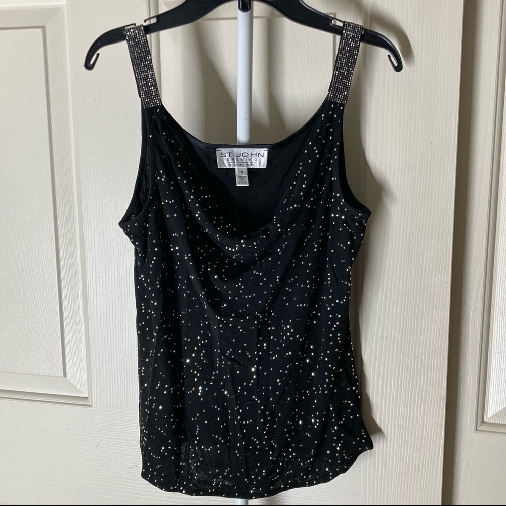 St. John Evening By Marie Gray Sequin Sleeveless Top